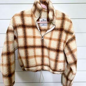 Hollister Sherpa Half-Zip Sweatshirt